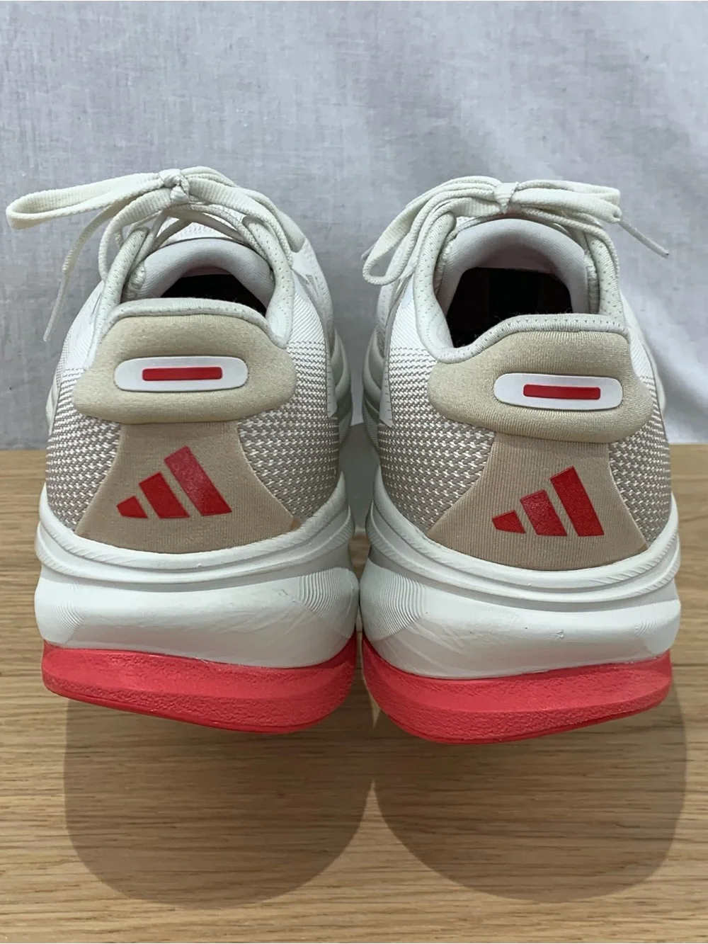 adidas Supernova Rise 2 Men’s Size 12 White Red Athletic Running Shoes